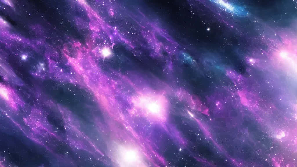 Vibrant Purple Nebula Space Wallpaper