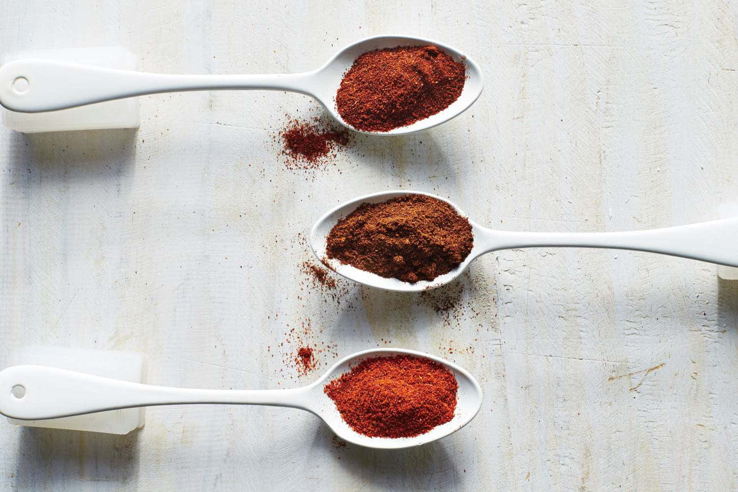 Vibrant Red Chili Powder In A Bowl Wallpaper