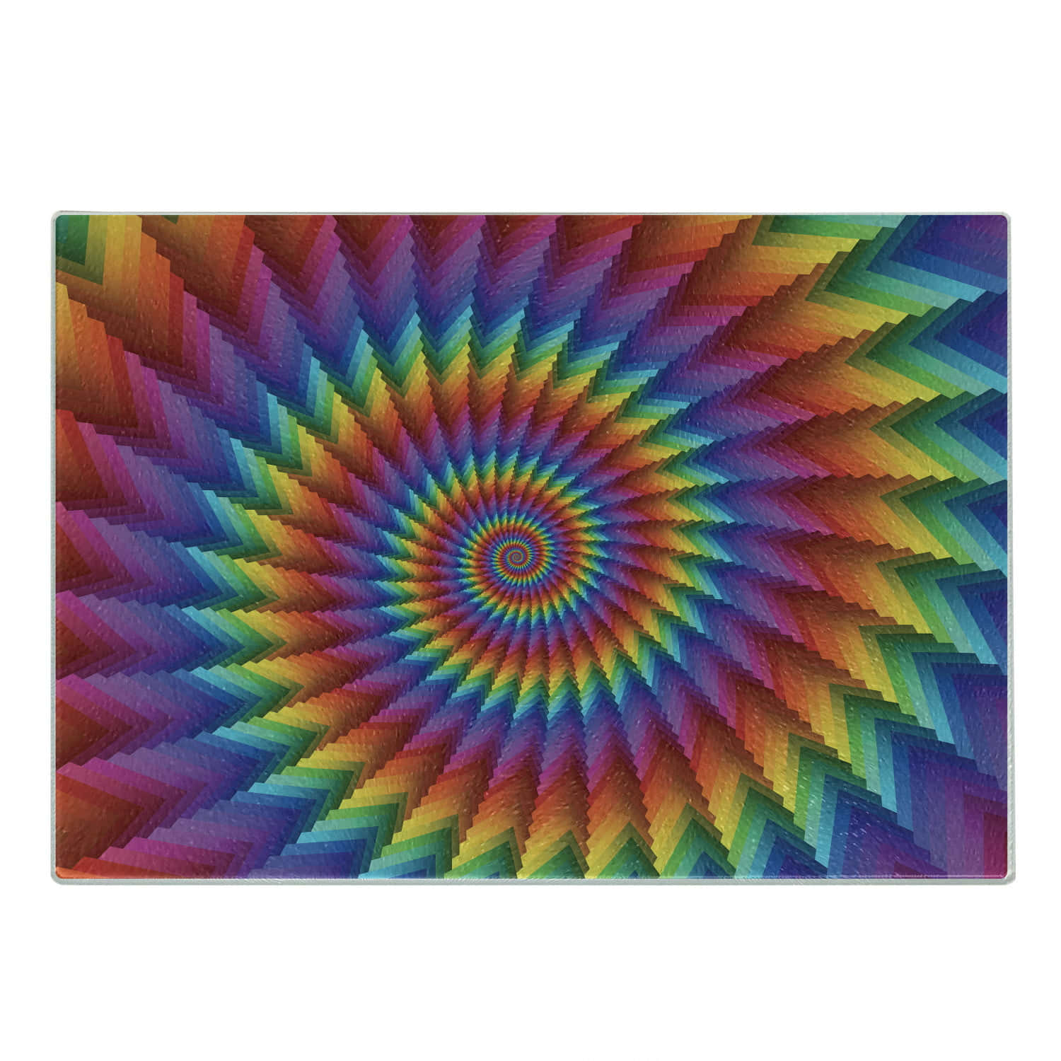 Vibrant Spiral Illusion Art Wallpaper