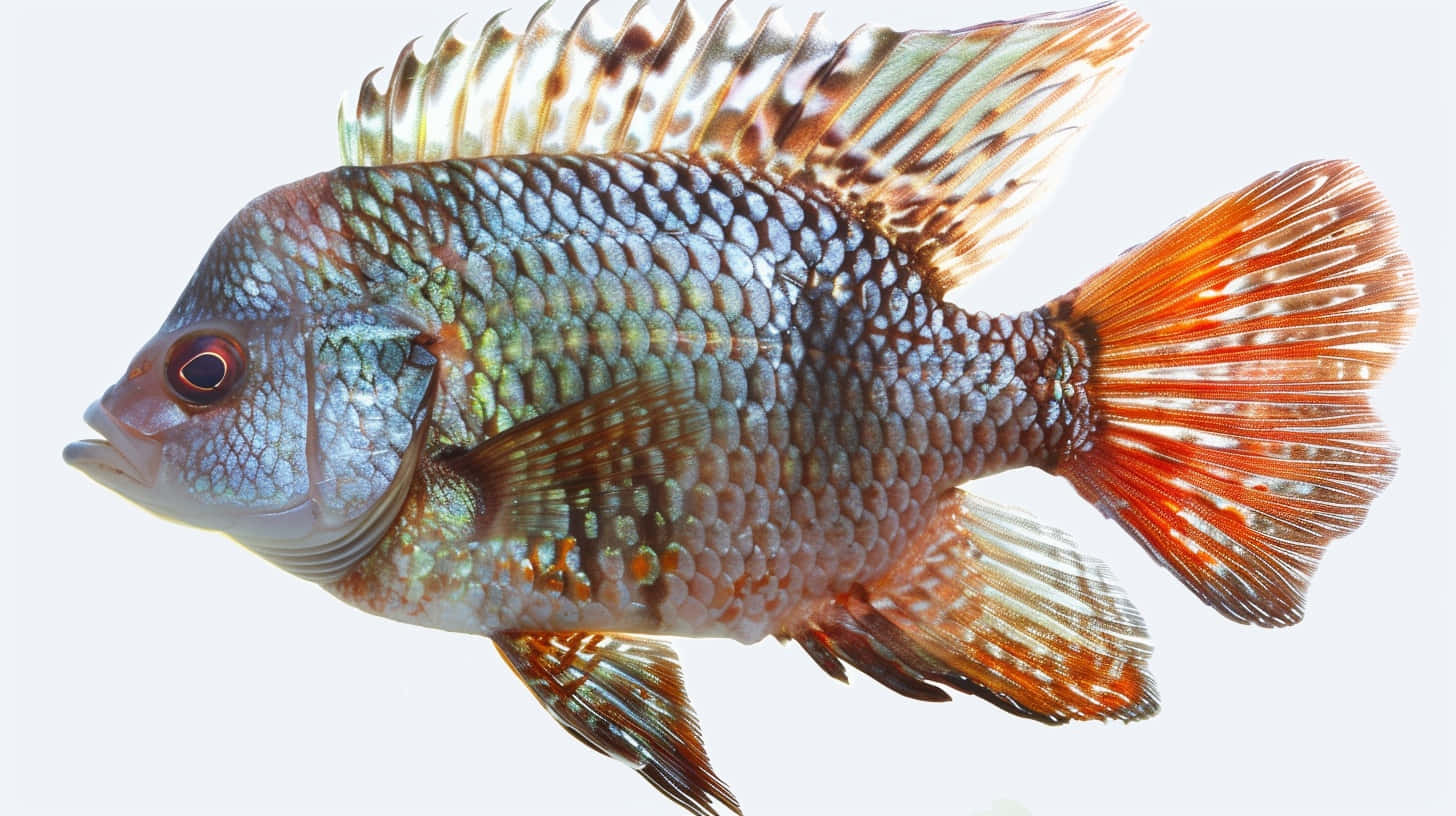 Vibrant Tilapia Side View Wallpaper