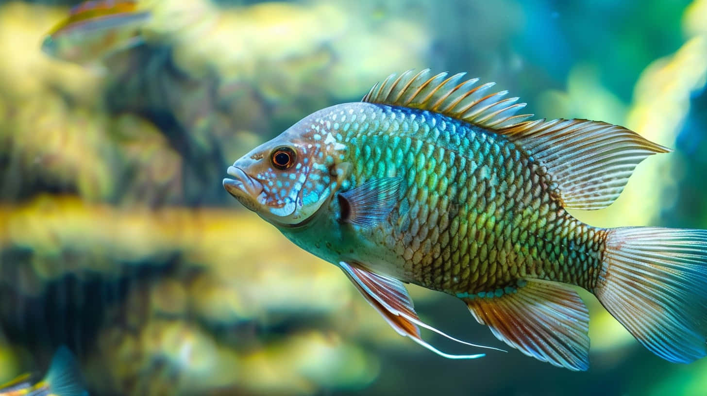 Vibrant Tilapia Underwater Wallpaper