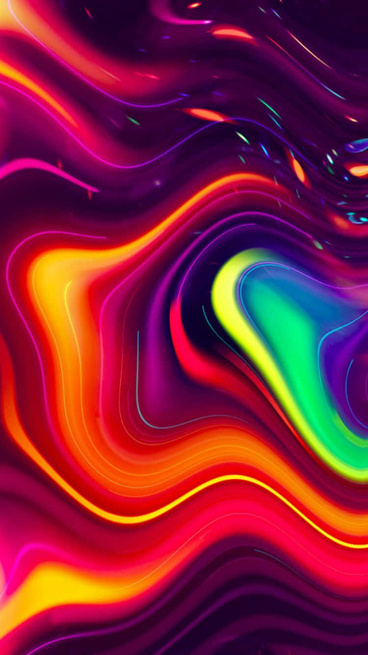 Vibrant_ Trippy_ Waves_i Phone6_ Wallpaper Wallpaper