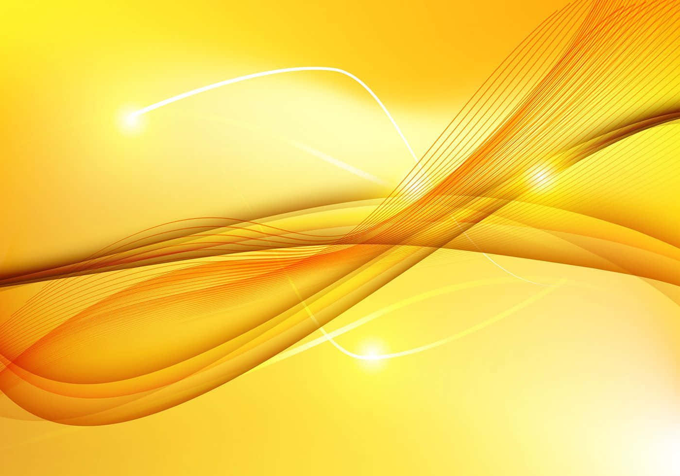 Vibrant Yellow Abstract Art Wallpaper