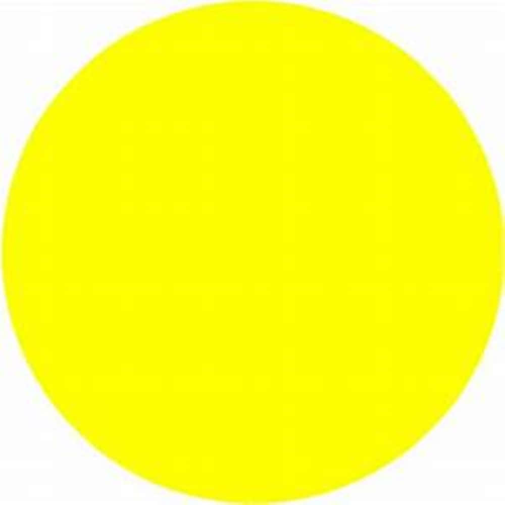 Vibrant Yellow Circle On A Dark Background Wallpaper