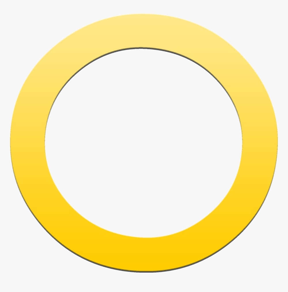 Vibrant Yellow Circle On Gradient Background Wallpaper