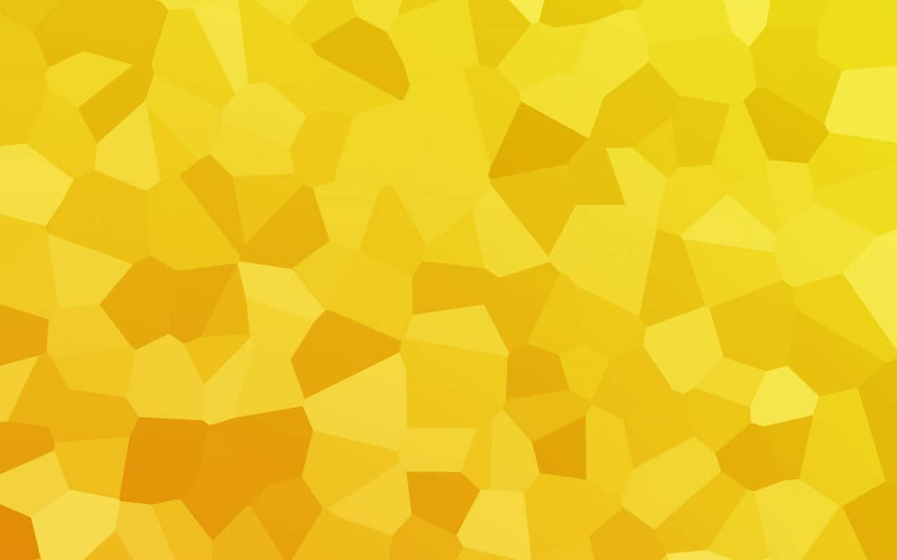 Vibrant Yellow Geometric Pattern Wallpaper