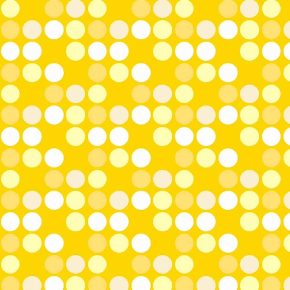 Vibrant Yellow Polka Dot Wallpaper Wallpaper