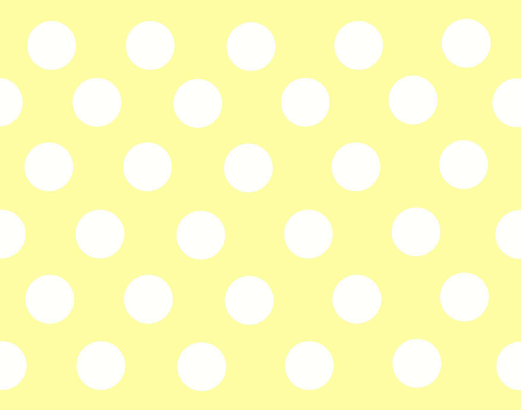 Vibrant Yellow Polka Dot Wallpaper Wallpaper