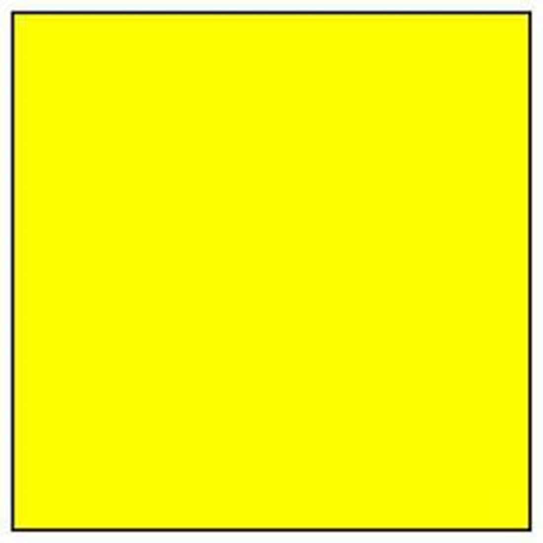 Vibrant Yellow Square On White Background Wallpaper