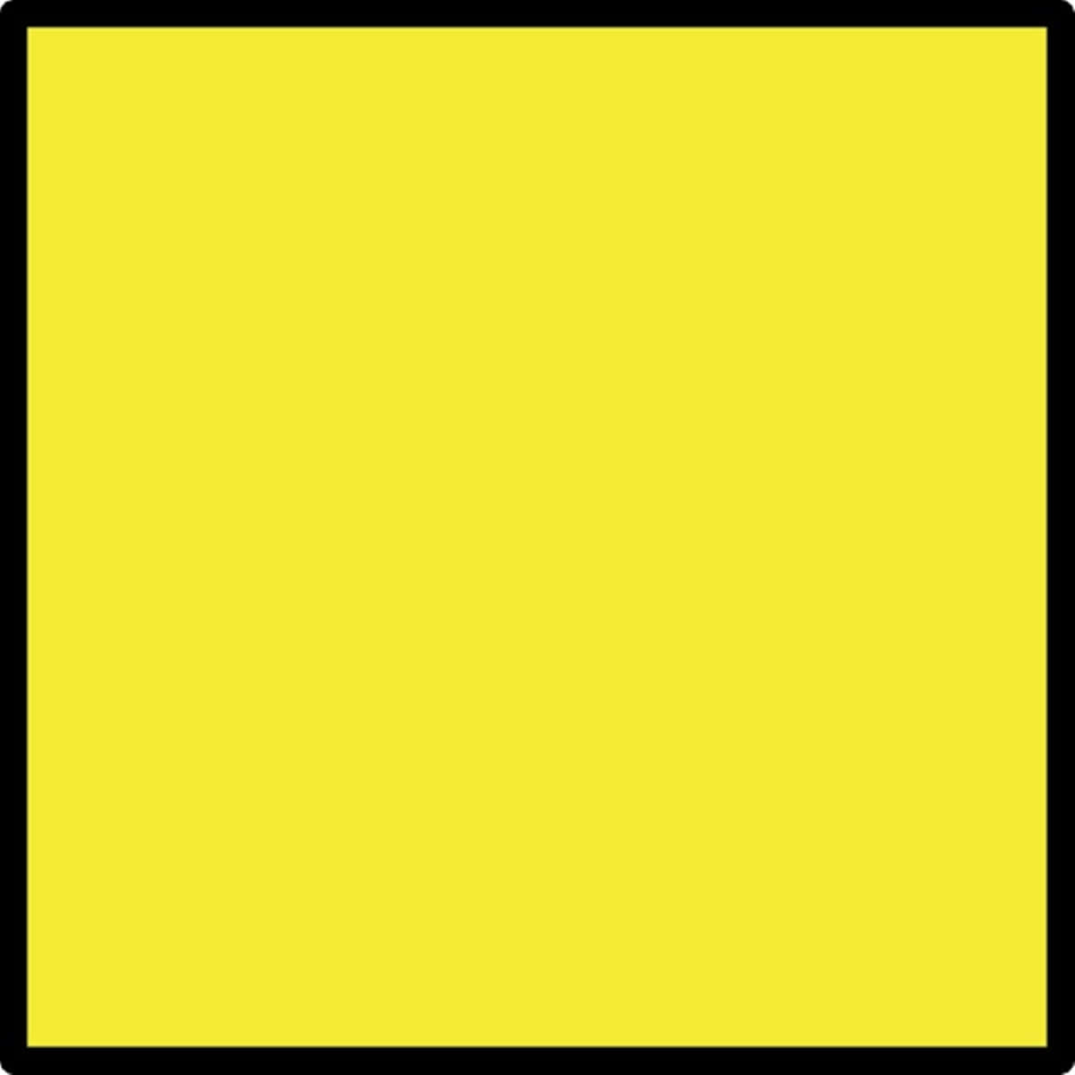 Vibrant Yellow Square Pattern Wallpaper