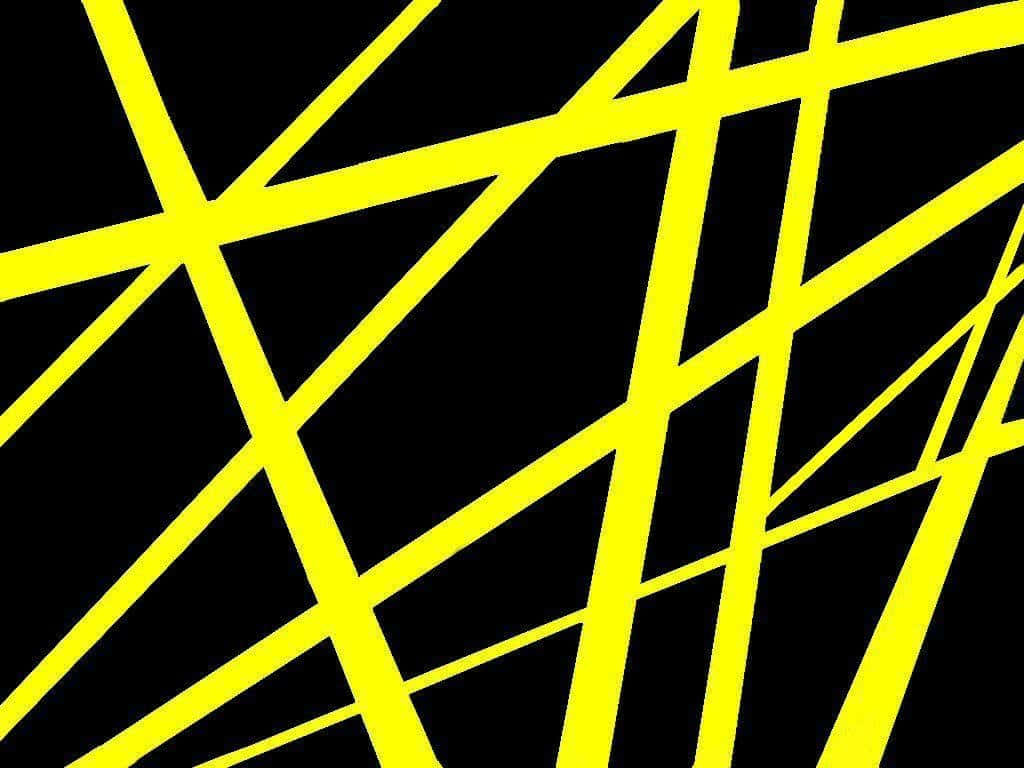 Vibrant Yellow Striped Wallpaper Wallpaper