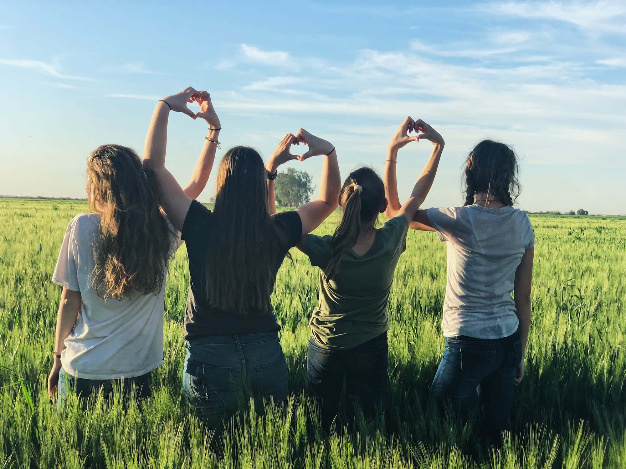 Vibrant Youth Group Enjoying An Outdoor Activity Wallpaper