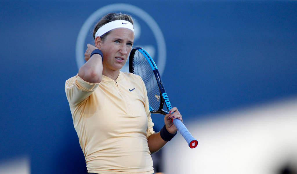 Victoria Azarenka Scratching Her Neck Wallpaper