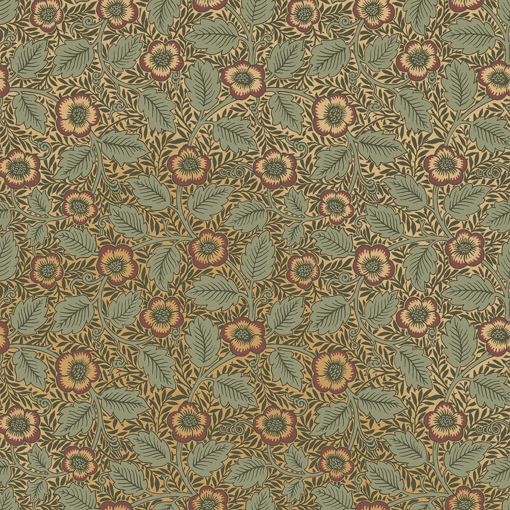 Victorian Floral Wallpaper Pattern Wallpaper