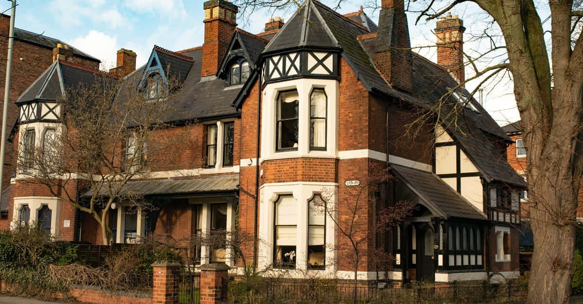 Victorian Houses Gloucester U K Wallpaper