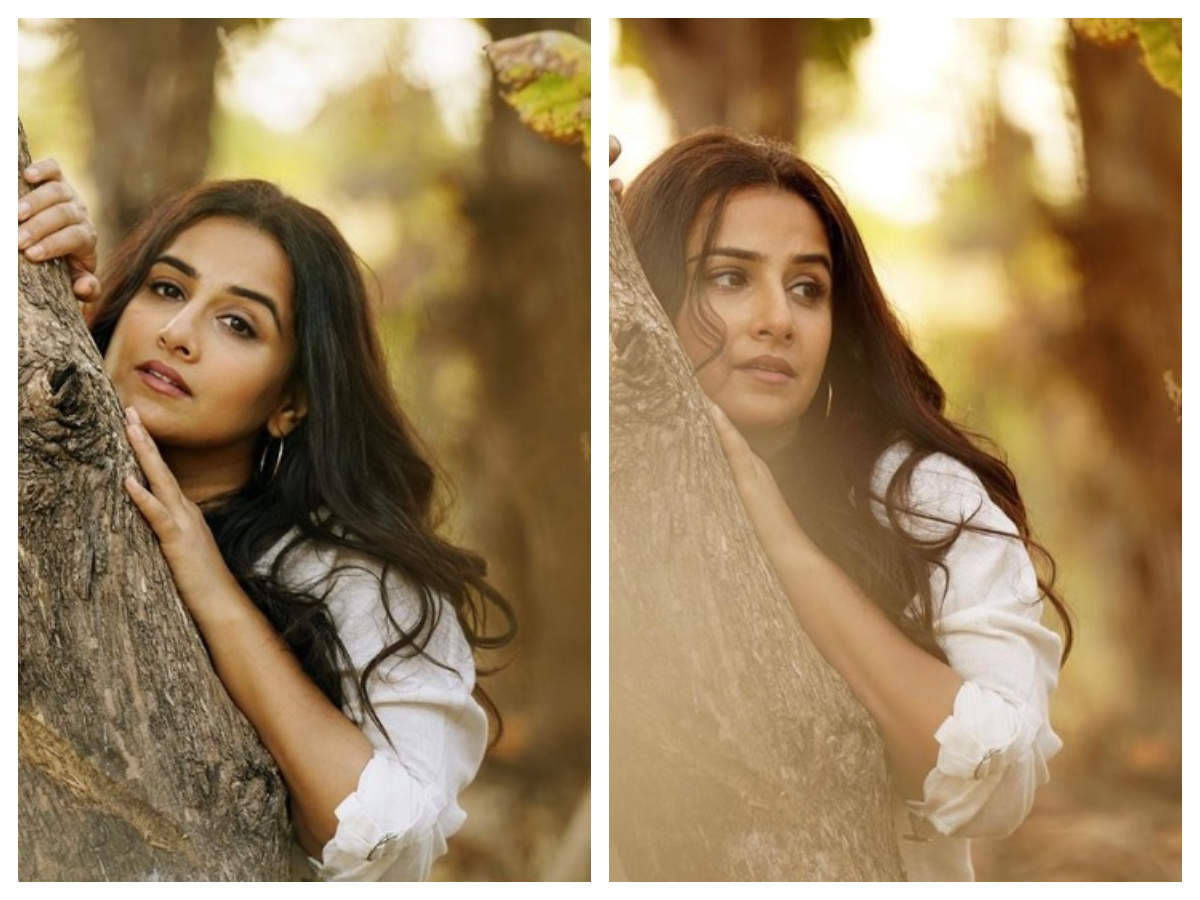 Vidya Balan Forest Collage Wallpaper