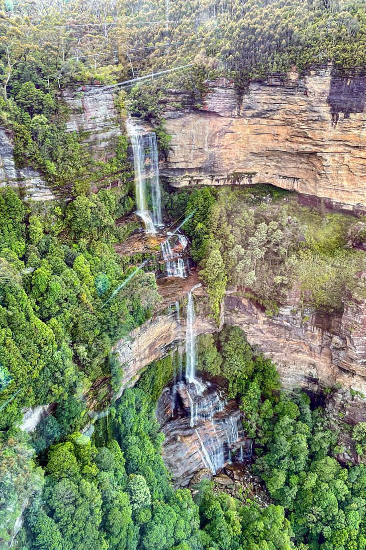 View Of Blue Mountains National Park In New South Wales Wallpaper