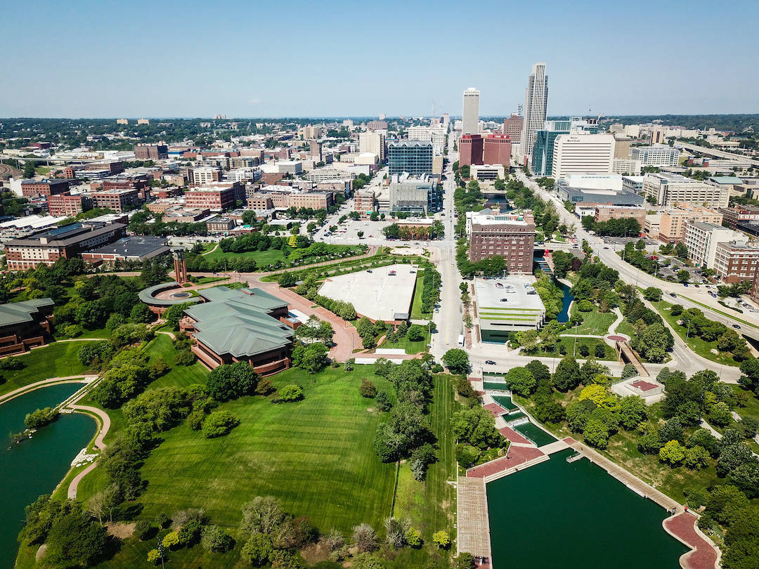 View Of Downtown Omaha Wallpaper