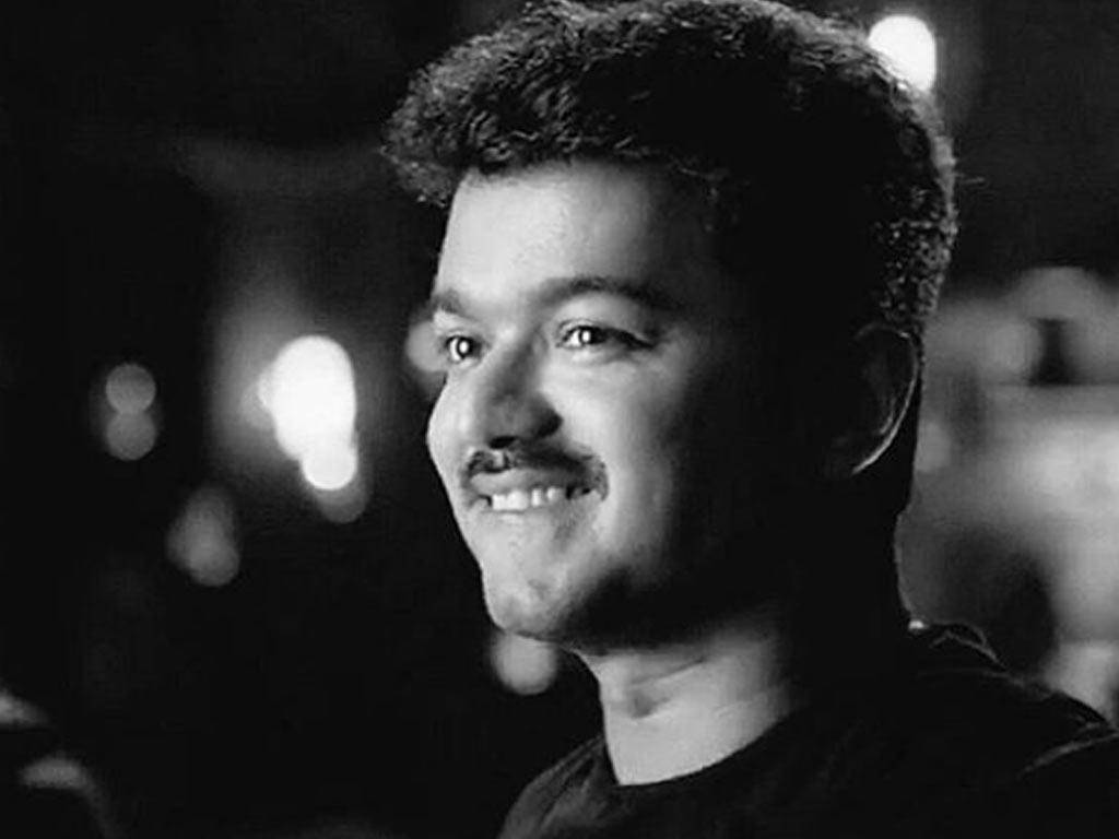 Vijay Hd Monochrome Shot Wallpaper