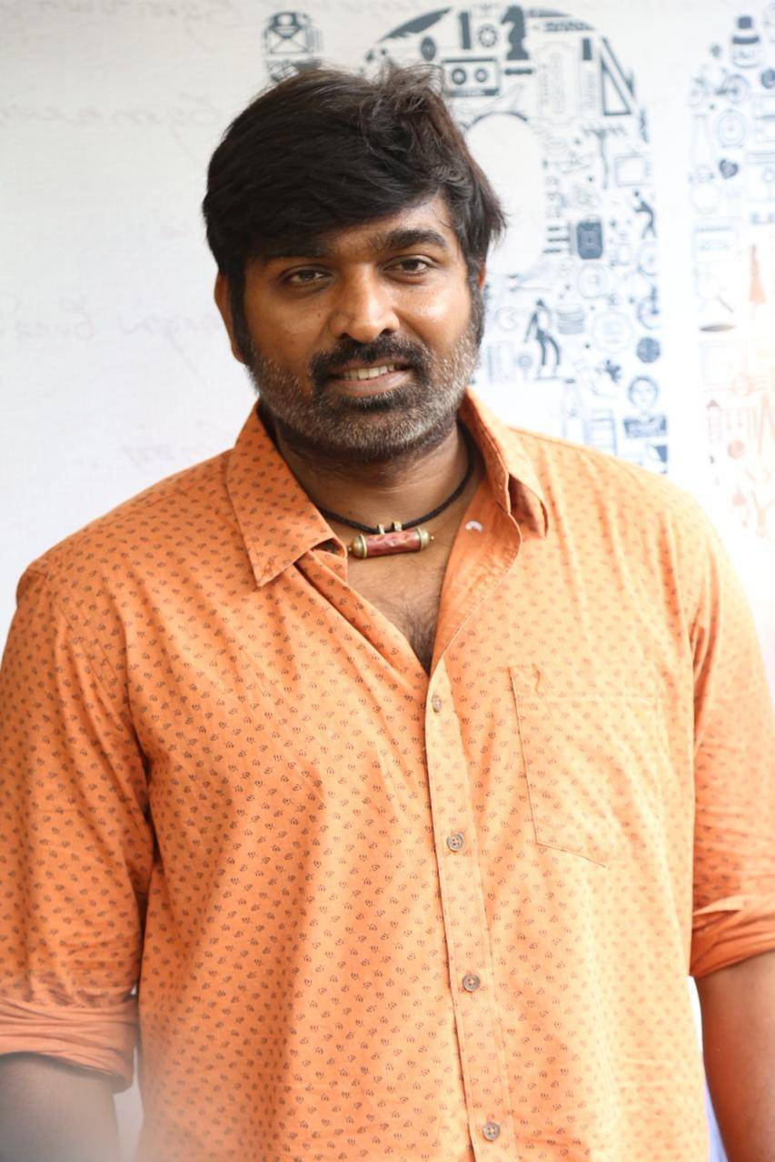 Vijay Sethupathi In Orange Shirt Hd Wallpaper