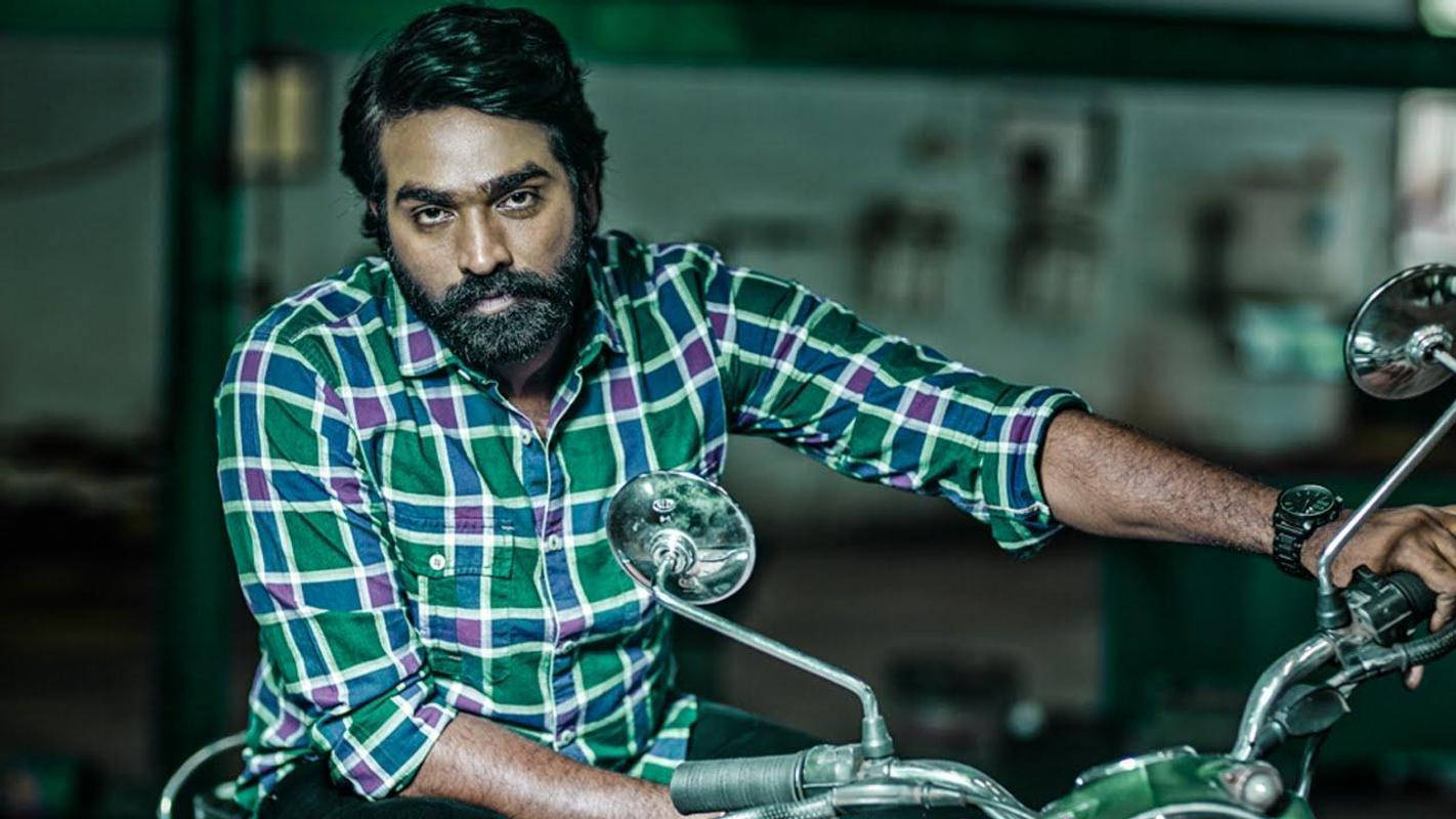 Vijay Sethupathi On Motorcycle Hd Wallpaper