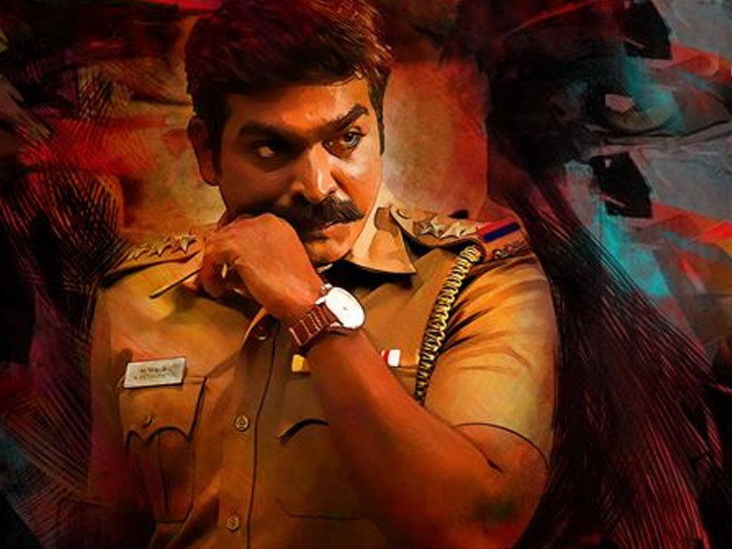 Vijay Sethupathi Painting Police Uniform Hd Wallpaper