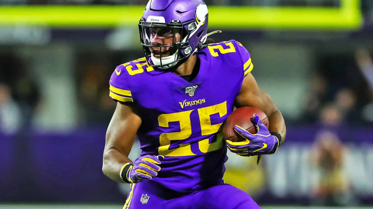 Vikings Running Backin Action Wallpaper