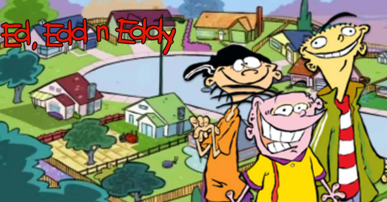 Village Houses Behind Ed, Edd N Eddy Wallpaper