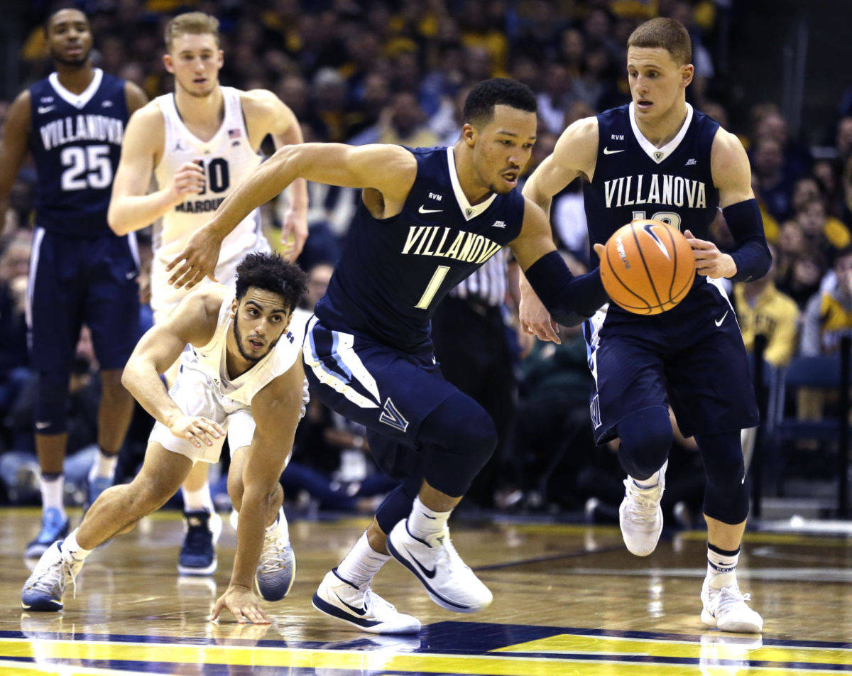 Villanova Wildcats Guard Jalen Brunson In Action Wallpaper