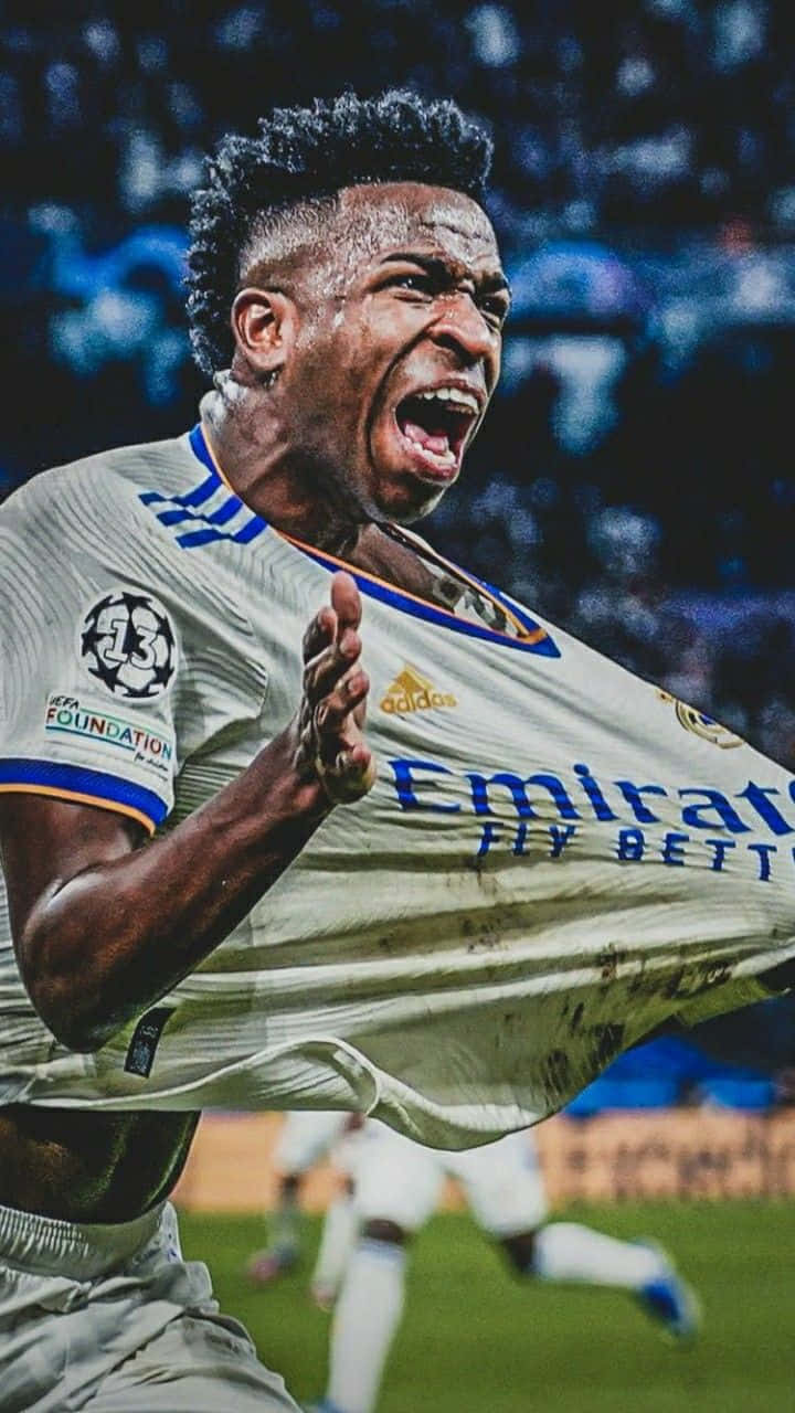 Vinicius Jr Celebration Real Madrid Wallpaper