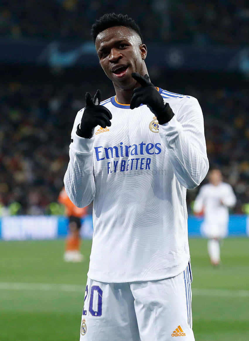 Vinicius Jr Celebration Real Madrid Wallpaper