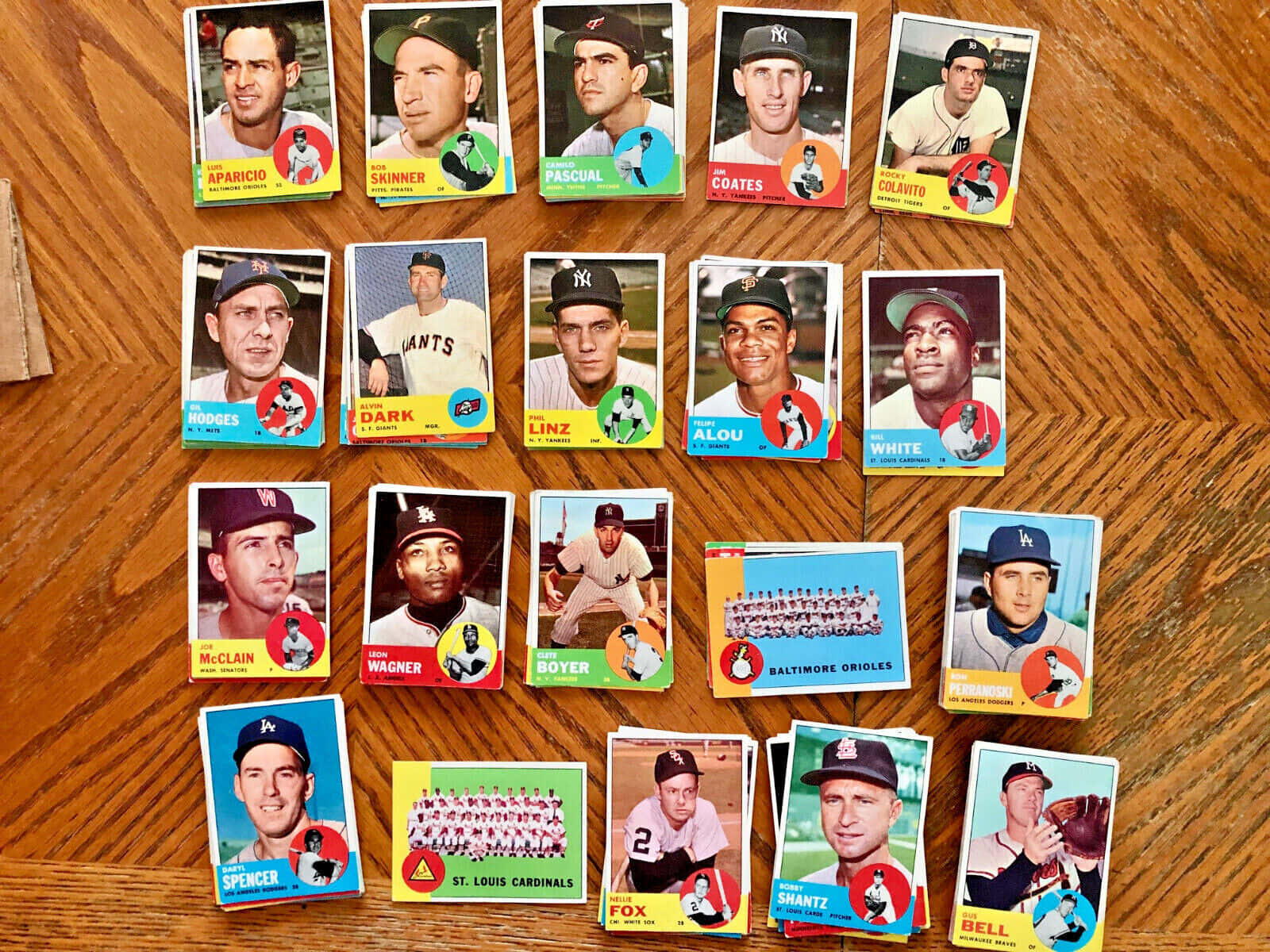 Vintage Baseball Cards Collection Wallpaper