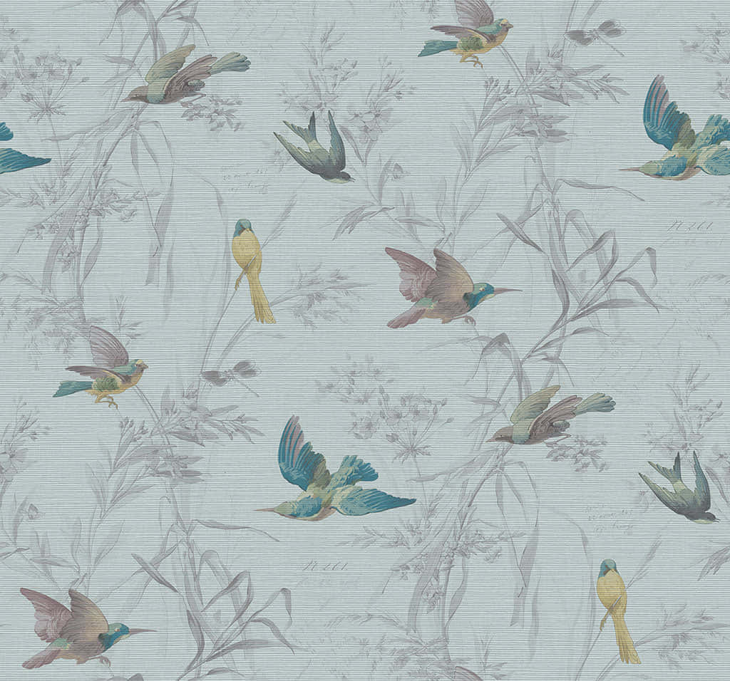 Vintage Bird Pattern Wallpaper Wallpaper