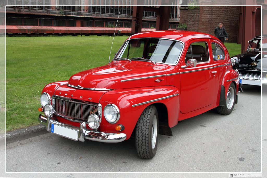 Vintage Charm - Immaculate Volvo Pv544 Wallpaper