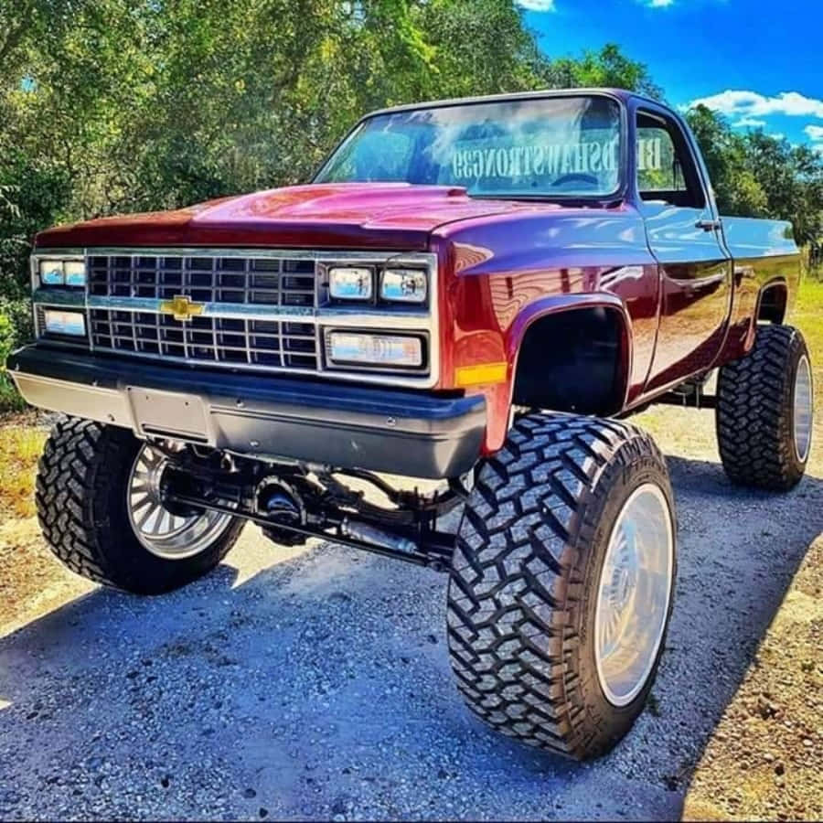 Vintage Chevy Square Body Truck Lifted Wallpaper