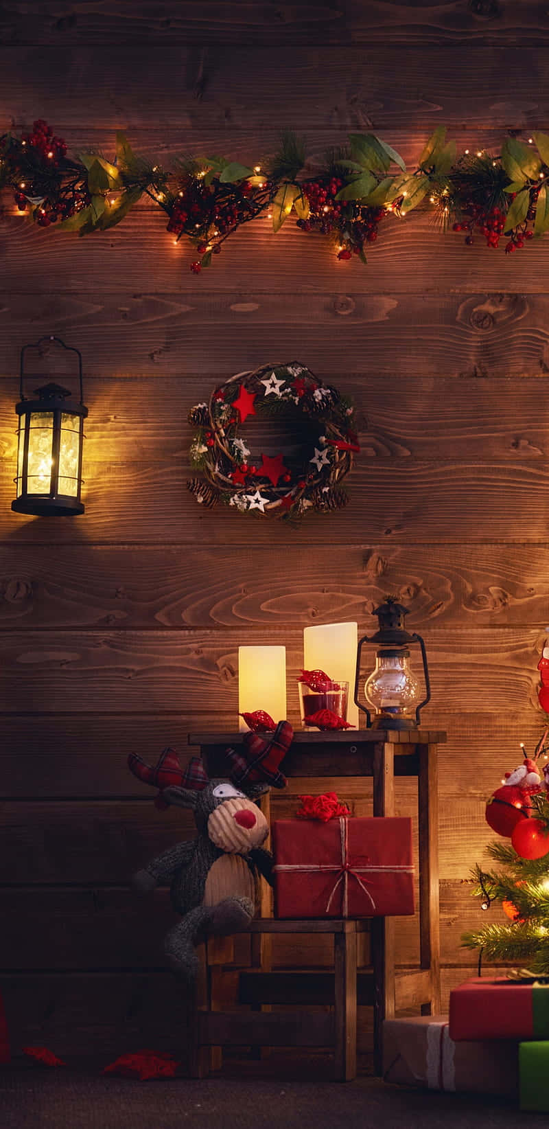 Vintage Christmas Decoration Wallpaper Wallpaper