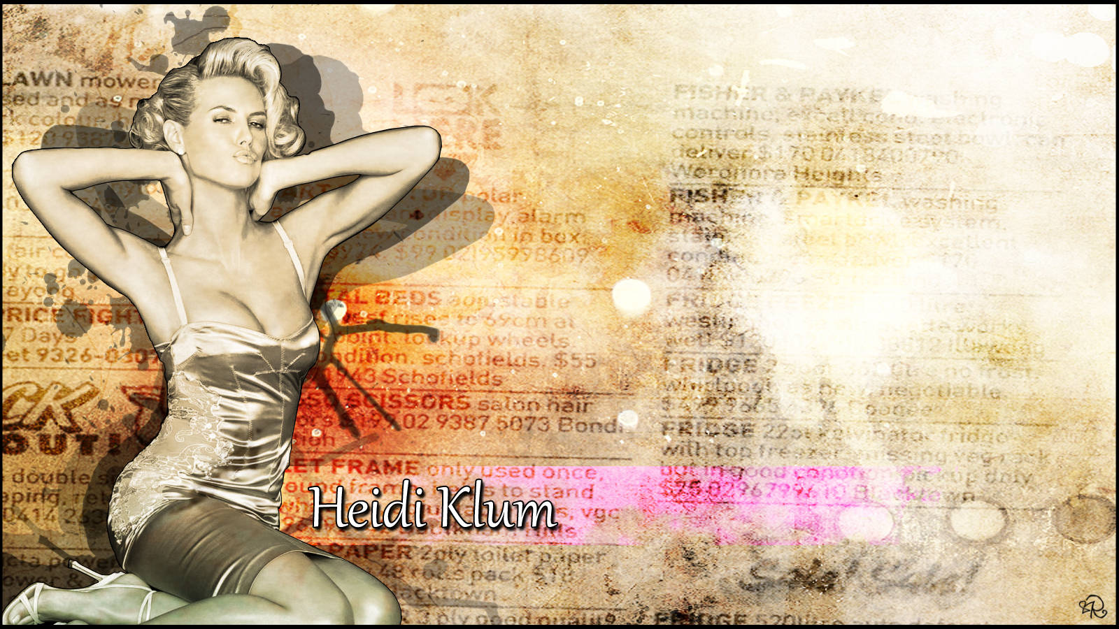 Vintage Fashion By Heidi Klum Wallpaper