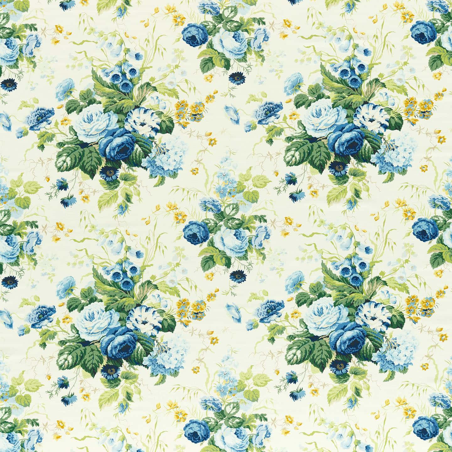 Vintage Floral Pattern Design Wallpaper