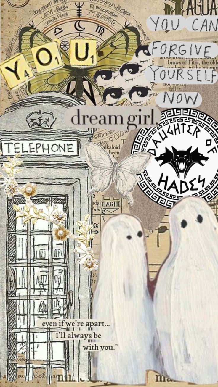 Vintage_ Ghostly_ Collage_ Aesthetic.jpg Wallpaper