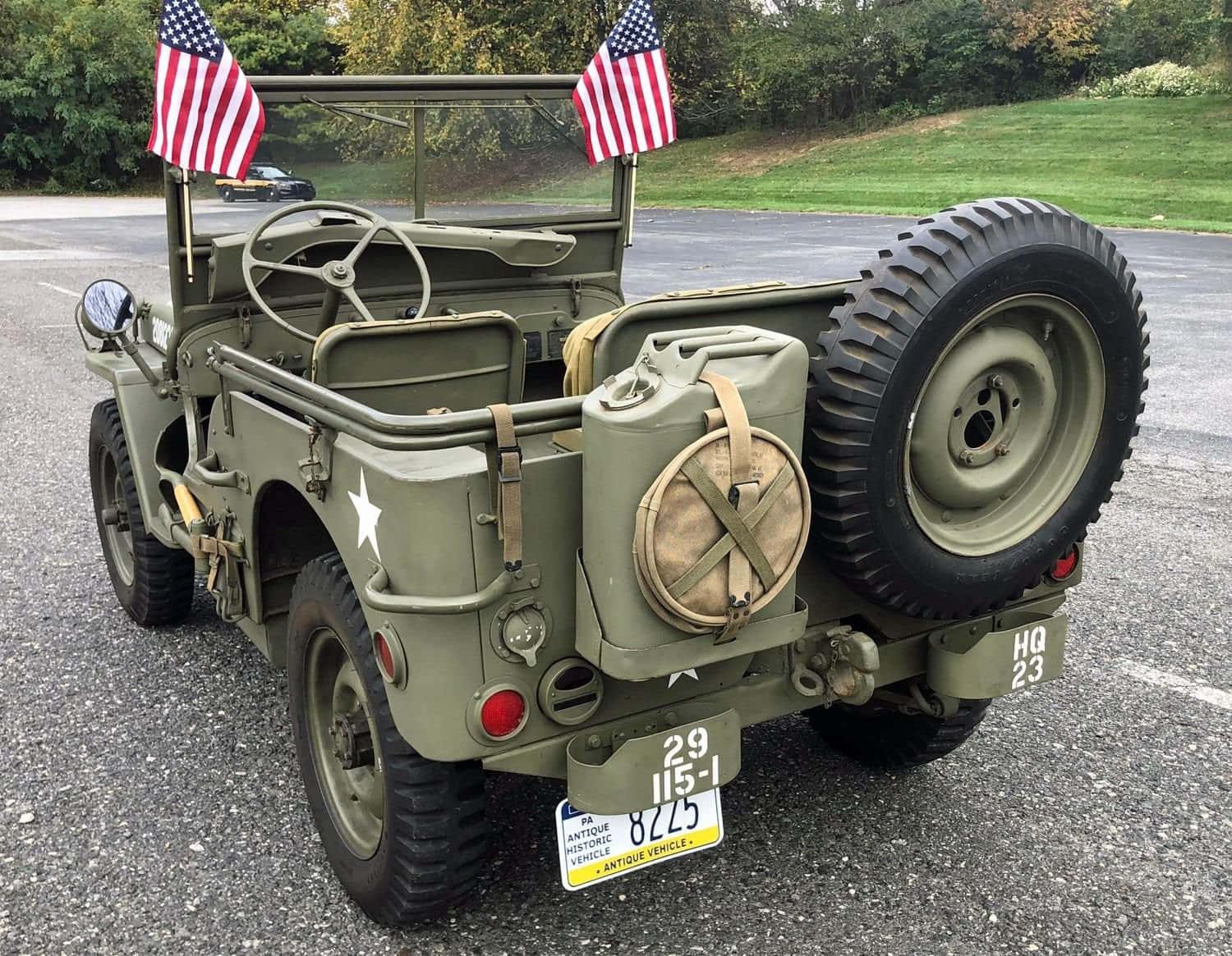 Vintage Jeep Willys In The Outdoors Wallpaper