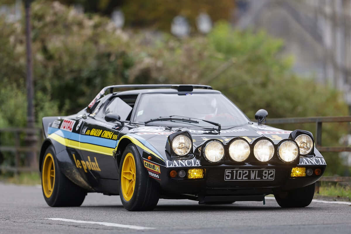 Vintage Lancia Stratos Rally Car Wallpaper