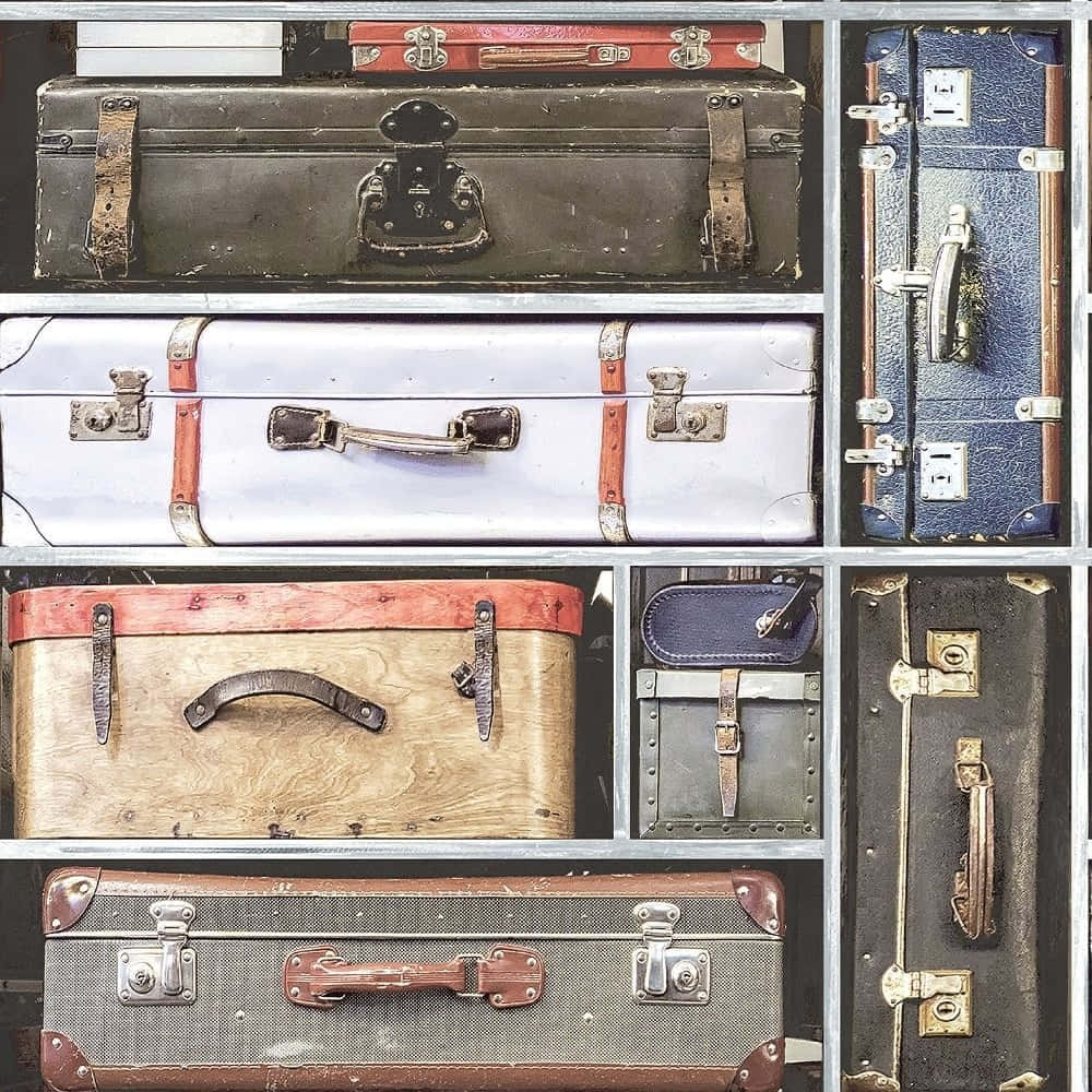 Vintage Luggage Collection Wallpaper