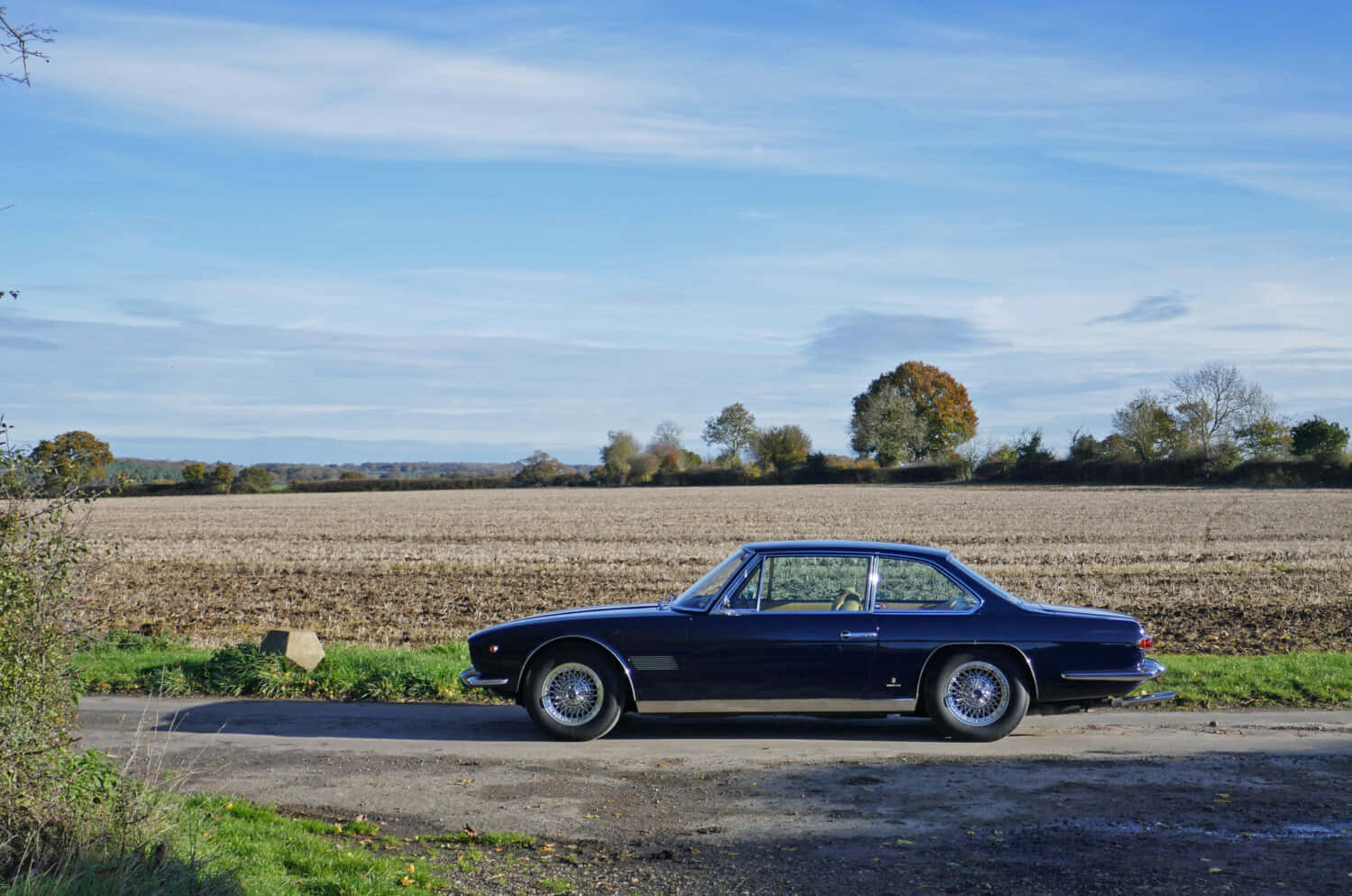 Vintage Maserati Mexico Countryside Wallpaper