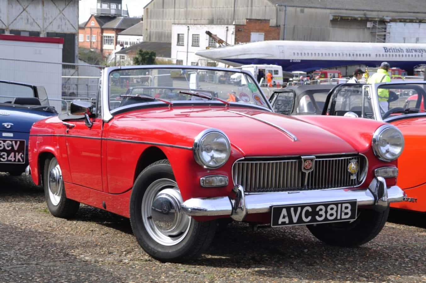 Vintage Mg Midget In Pristine Condition Wallpaper