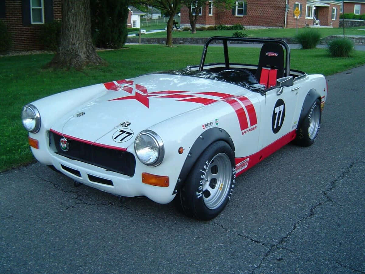 Vintage Mg Midget In Pristine Condition Wallpaper