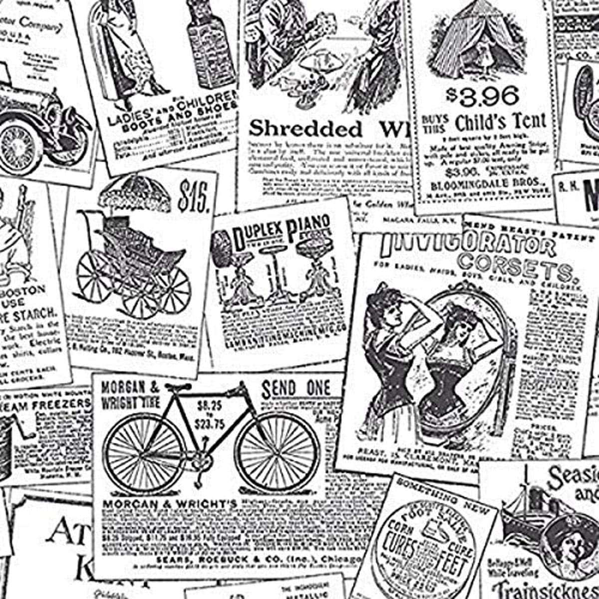 Vintage Newspaper Clippings Wallpaper