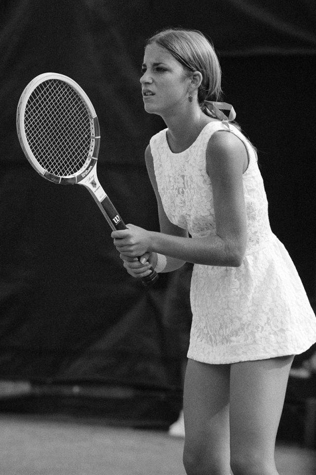 Vintage Photograph Of Chris Evert Wallpaper