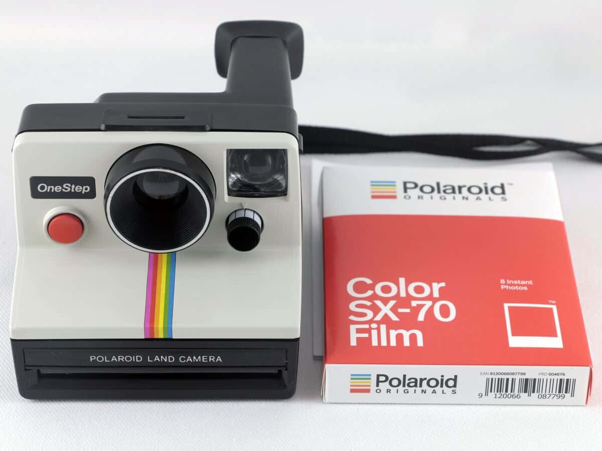 Vintage Polaroid One Step Camerawith S X70 Film Wallpaper