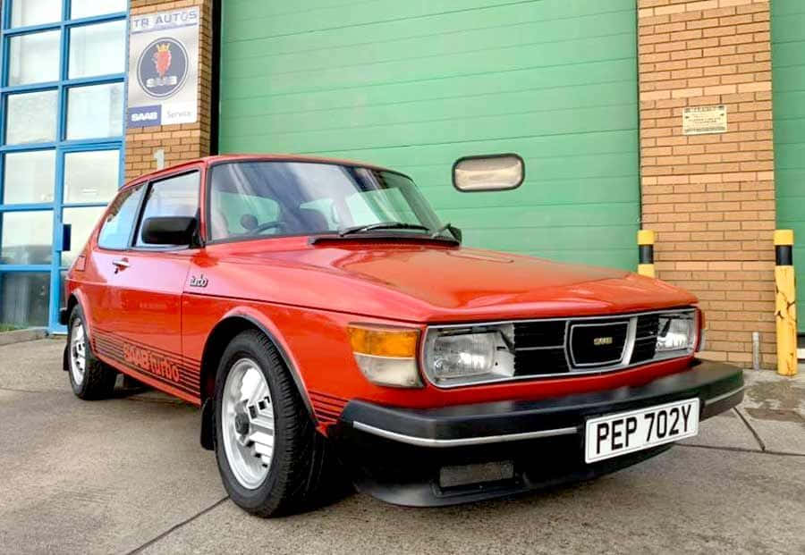 Vintage Saab 99 Car On A Sunny Day Wallpaper