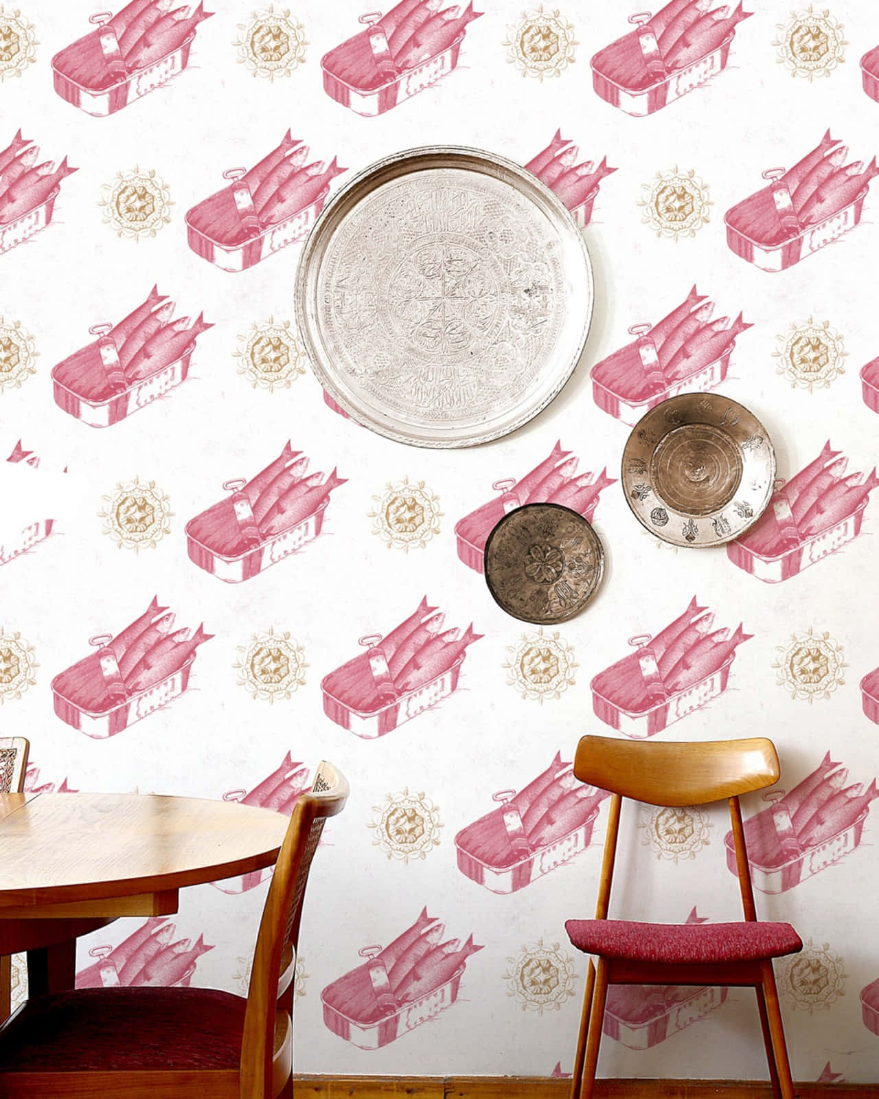 Vintage Sardine Tin Wallpaper Room Wallpaper